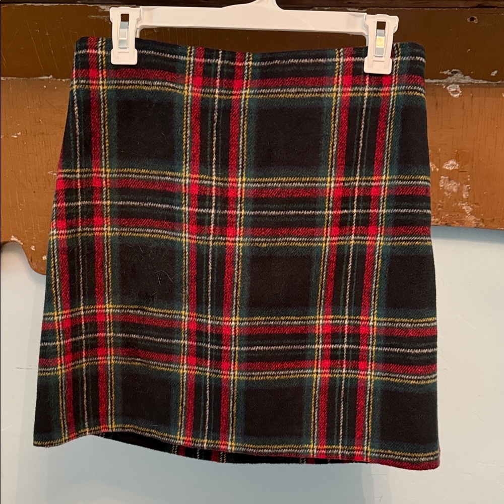 Tu Plaid Tartan Skirt - Black and Red